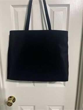 Liz Claiborne Black 'Crazy Horse' Tote 12.5 inches Wide